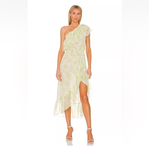 Misa Los Angeles Rumi Dress in Honeydew Blossom Size Large NWT - Picture 1 of 8